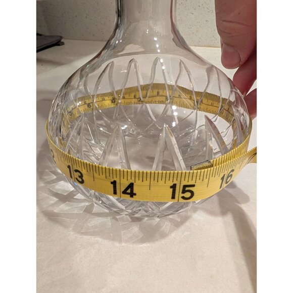 Elegant Crystal Decanter with Stopper 6" Tall barware - Picture 12 of 14